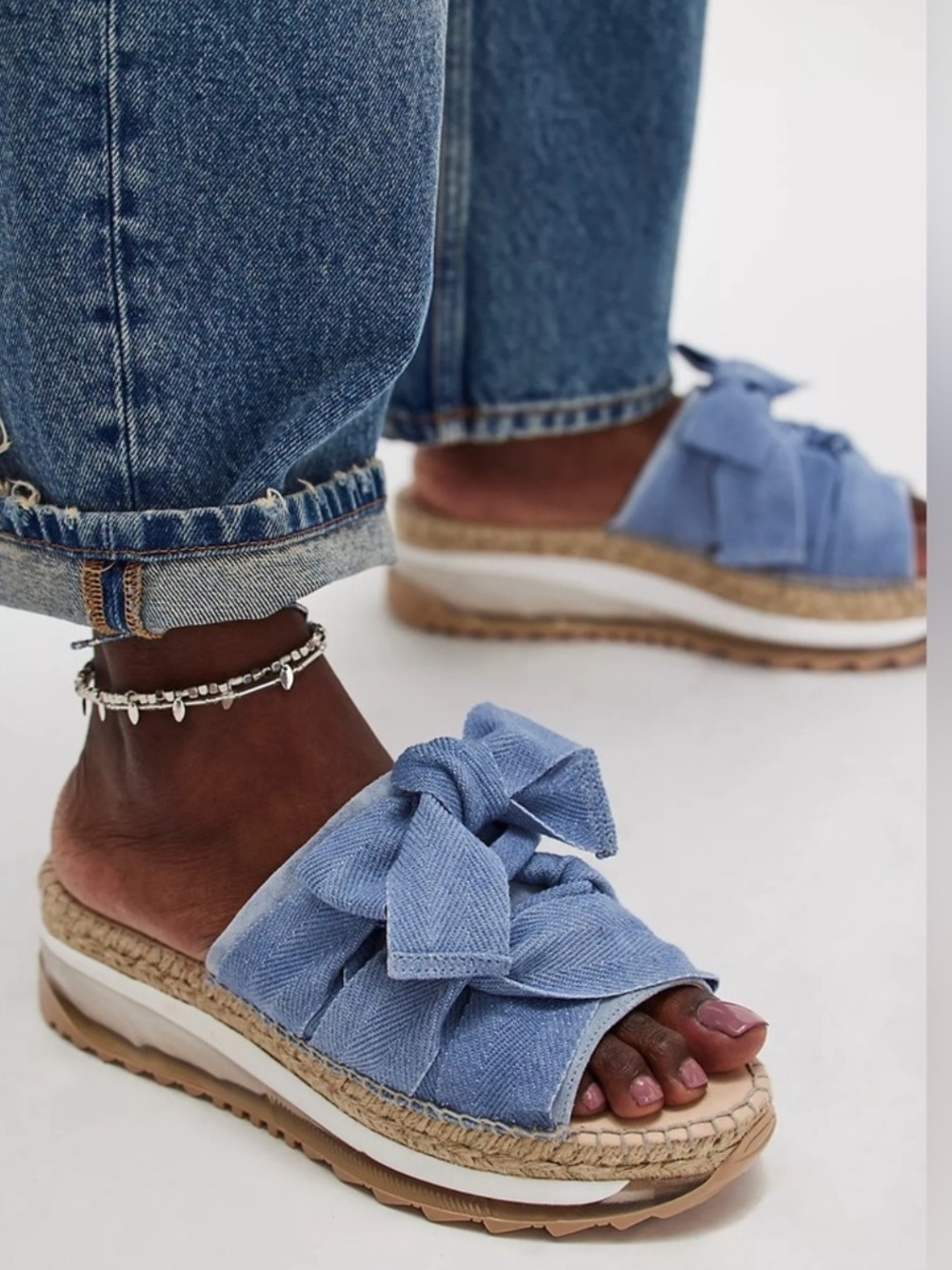 Free People Chapmin Sport Sandal Blue Size 38(7.5)